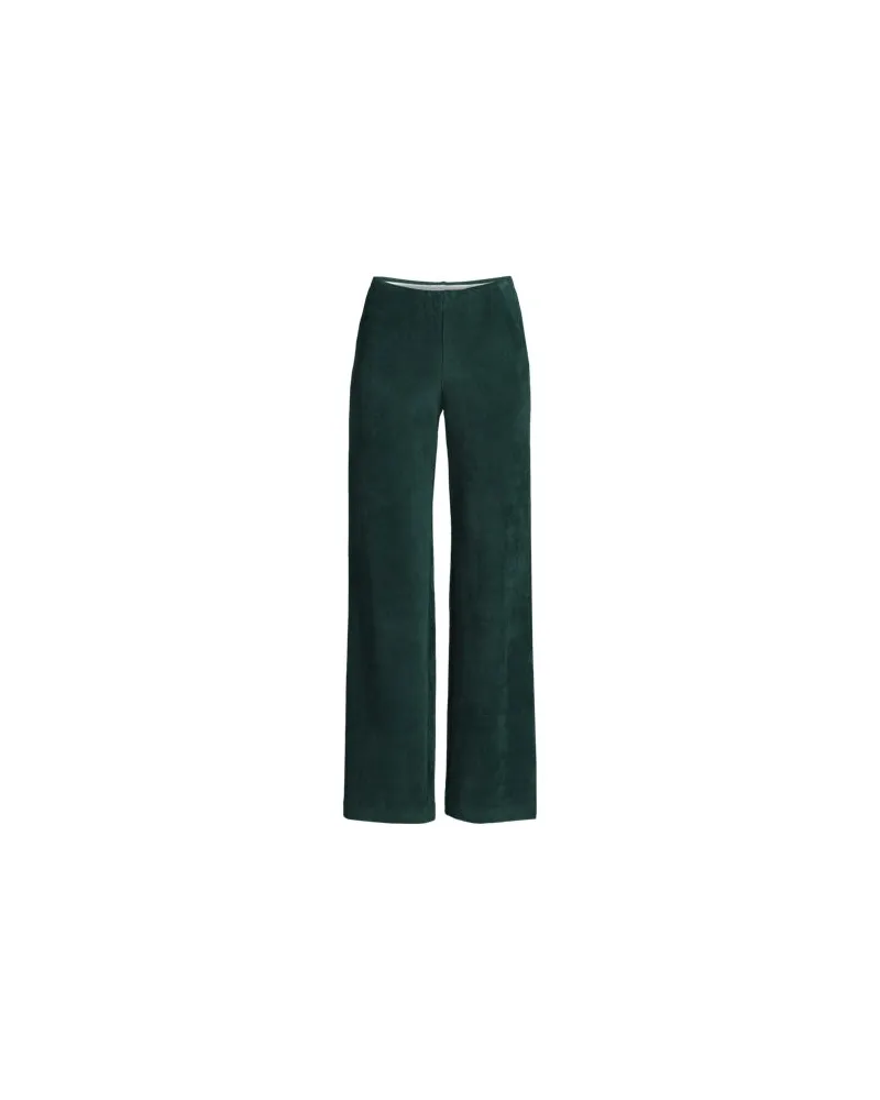 Lands' End Strickcord-Hose mit weitem Bein, Damen, Größe plus, Grün, Baumwolle/Nylon-Mischung, by Grün
