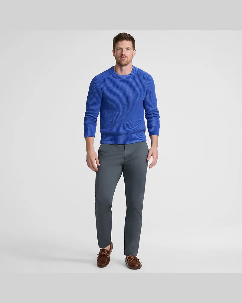 Lands' End Slim Fit Chinohose TRAVEL, Herren, Größe regular, Grau, by Grau
