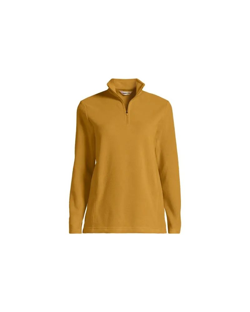 Lands' End Anyweather™ Fleece-Pullover mit Reißverschluss, Damen, Größe:44-46 regular, Gelb, Polyester, by Gelb