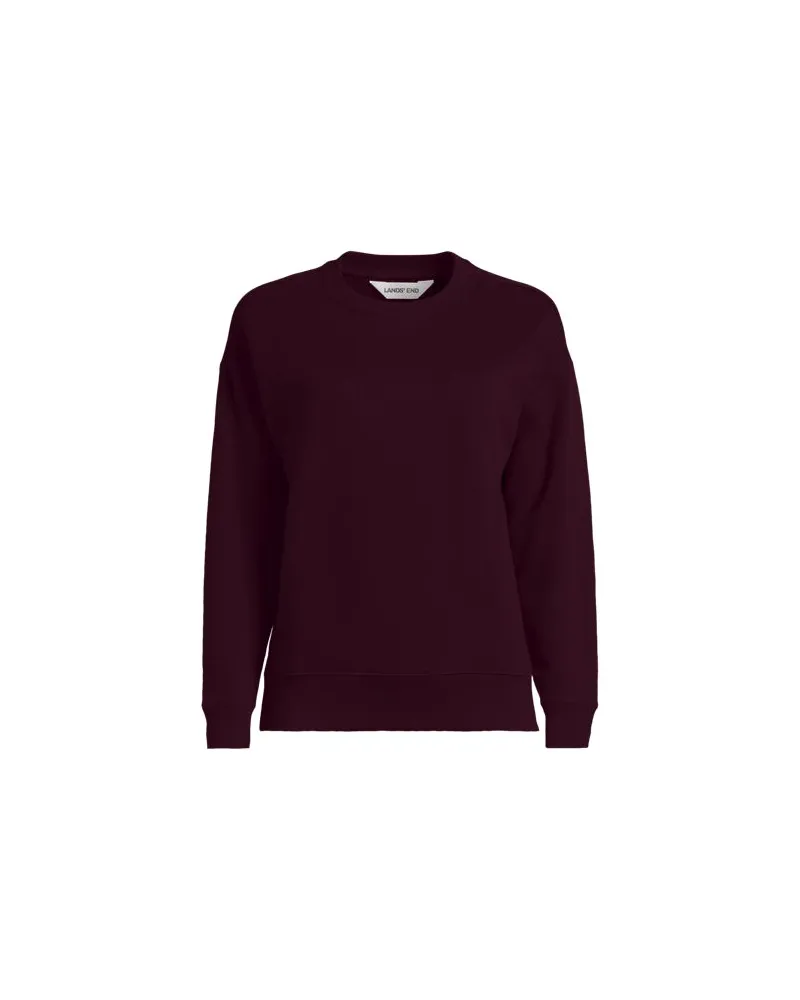 Lands' End Sweatshirt SERIOUS SWEATS, Damen, Größe plus, Rot, Elasthan/Baumwoll-Mischung/Polyester-Mischung, by Rot