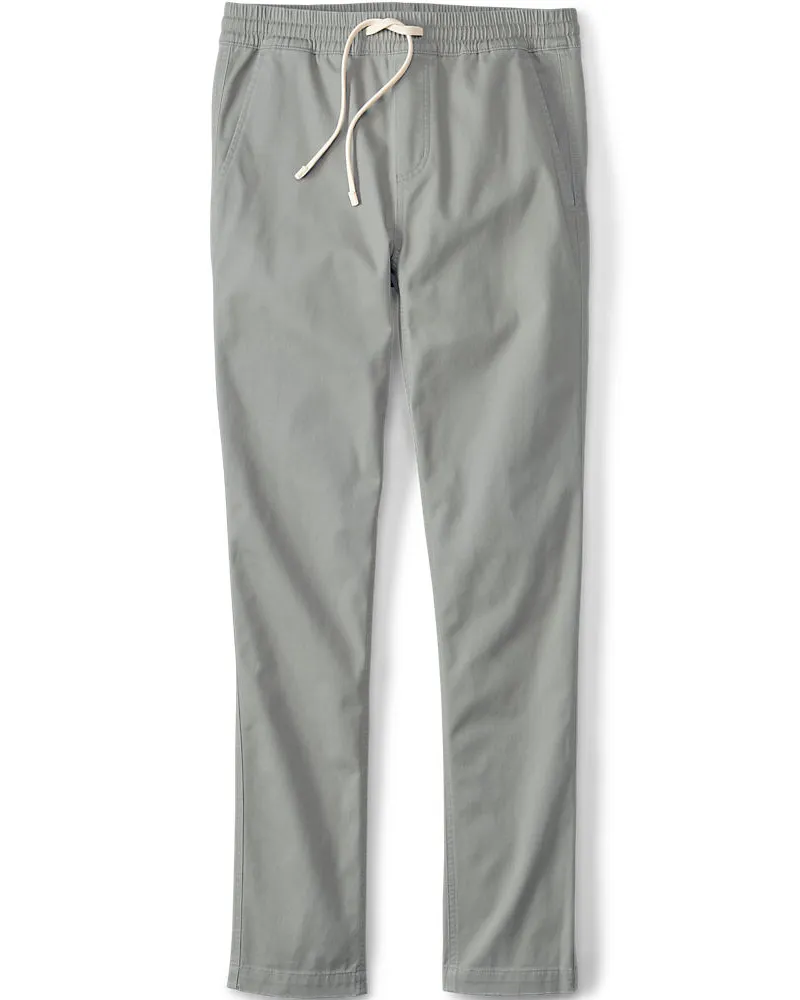 Lands' End Schlupfbund-Chino, Herren, Größe regular, Grün, Baumwolle/Leinen, by Grün
