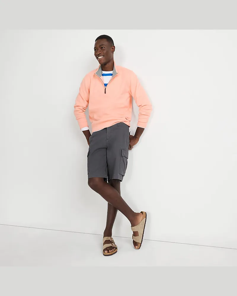 Lands' End Cargo-Shorts mit Stretch, Classic Fit, Herren, Größe regular, Grau, Baumwolle, by Grau