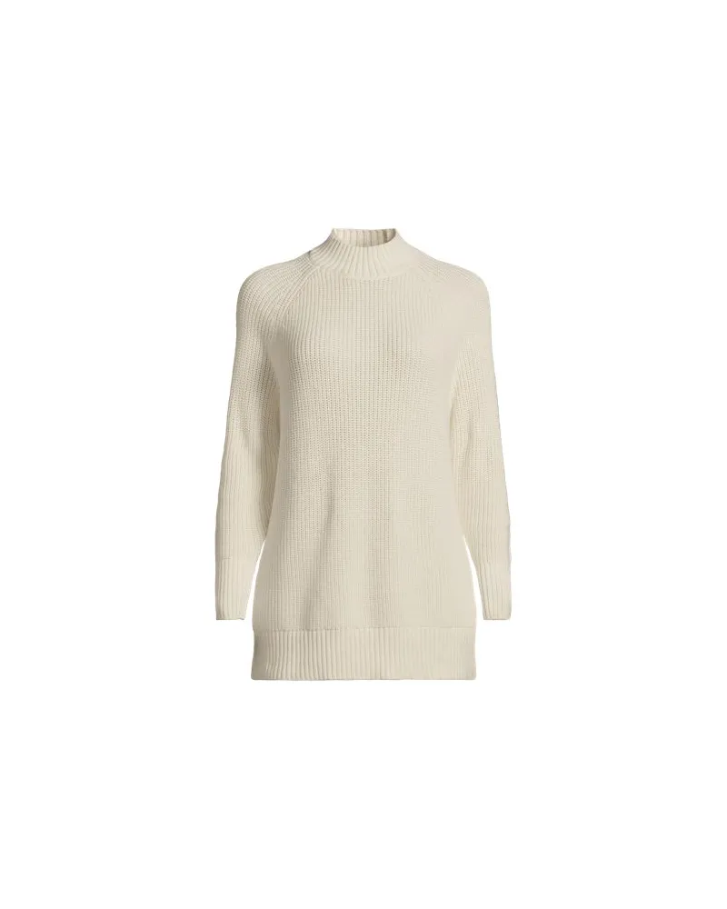 Lands' End Stehkragen-Pullover DRIFTER, Damen, Größe:40-42 regular, Weiß, Baumwolle, by Weiß