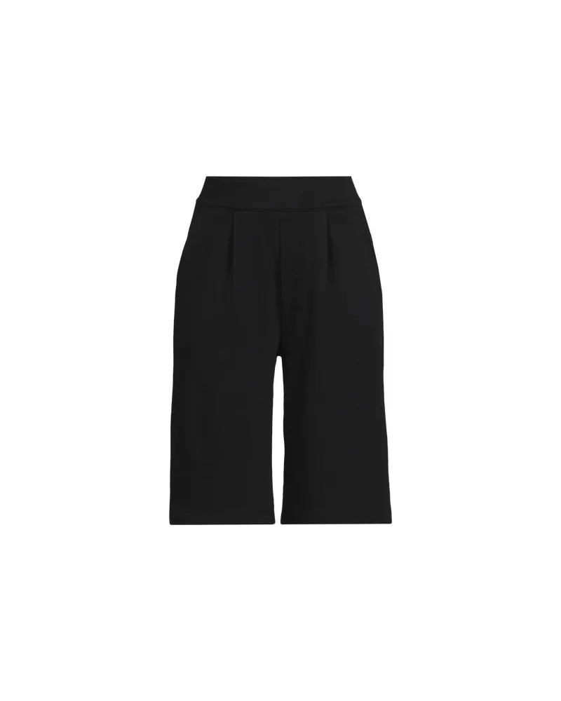 Lands' End Bermuda-Shorts SPORT KNIT, Damen, Größe plus, Schwarz, Baumwolle, by Schwarz