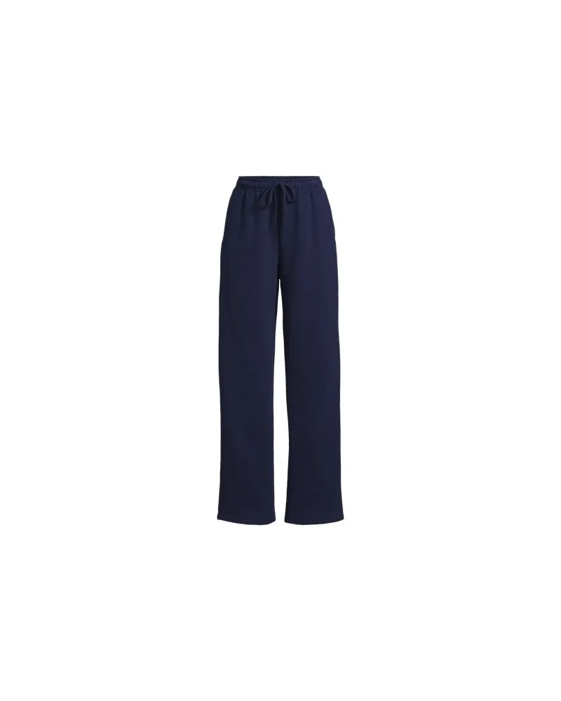 Lands' End Jogginghose mit geradem Bein SERIOUS SWEATS, Damen, Größe regular, Blau, Baumwoll-Mischung/Polyester-Mischung, by Blau