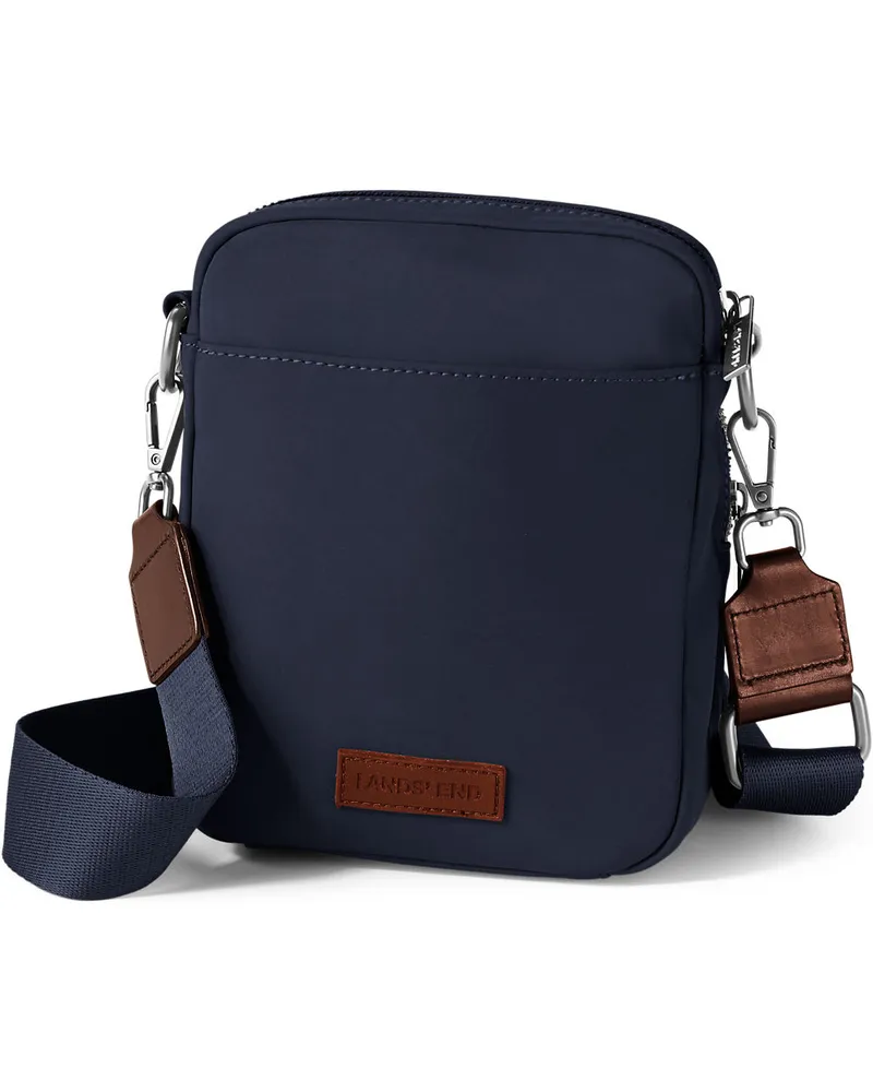 Lands' End Messenger-Umhängetasche, Damen, Größe:null regular, Blau, by Blau
