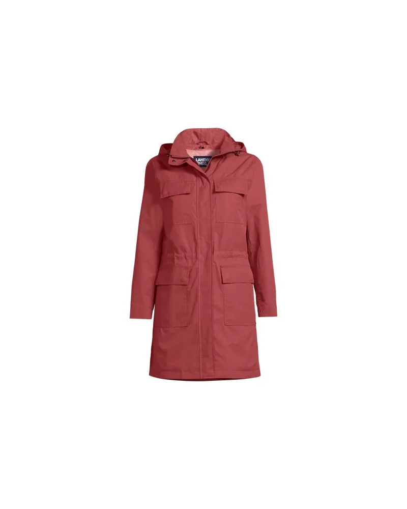 Lands' End 3-in-1-Wachsjacke aus Baumwollmix, Damen, Größe petite, Rot, by Rot