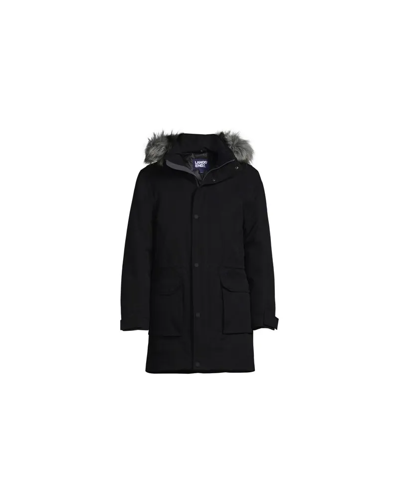 Lands' End EXPEDITION Parka, Herren, Größe:60 regular, Schwarz, Polyester, by Schwarz