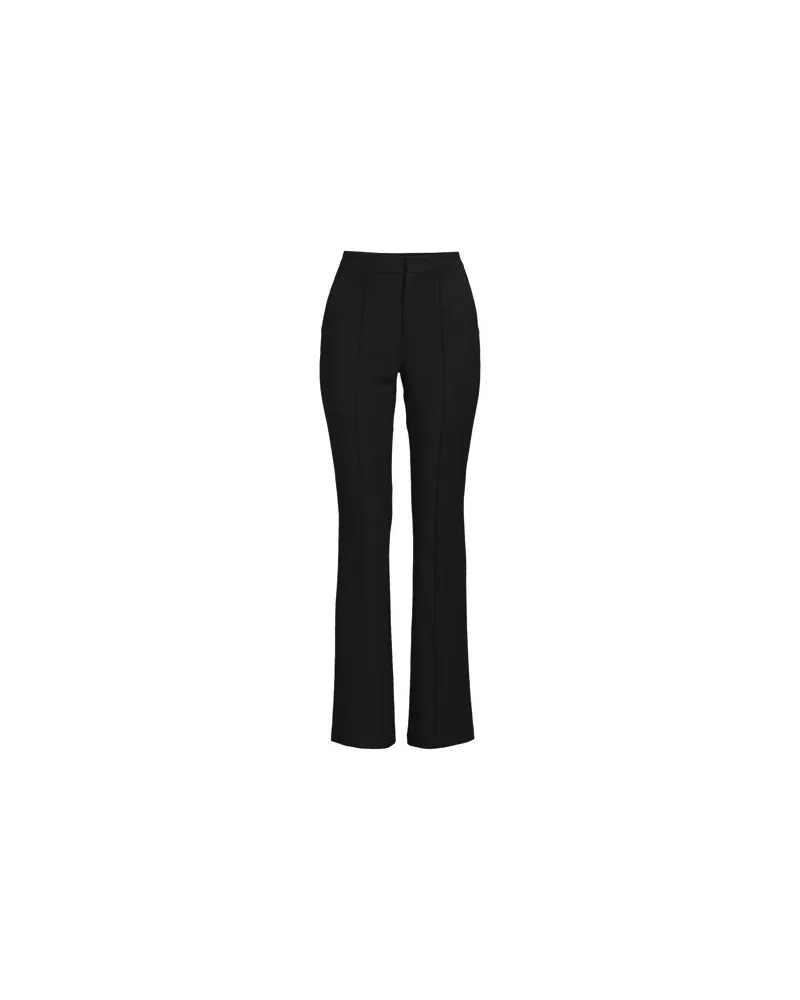 Lands' End High Waist Bootcut-Hose, Damen, Größe regular, Schwarz, Baumwoll-Mischung/Nylon-Mischung, by Schwarz
