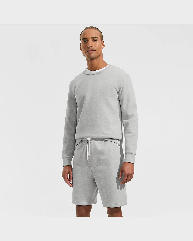 Lands' End Serious Sweats Shorts, Herren, Größe regular, Grau, Baumwoll-Mischung/Polyester-Mischung, by Grau