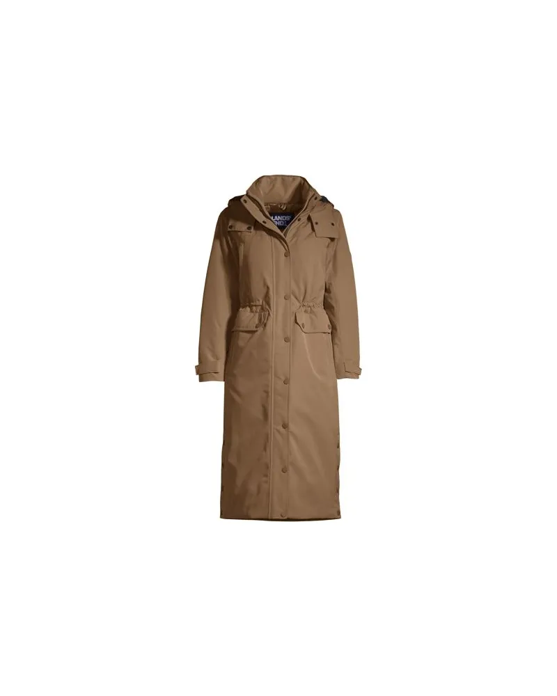 Lands' End Maxi-Daunenmantel EXPEDITION, Damen, Größe plus, Beige, Polyester/Daunen, by Beige