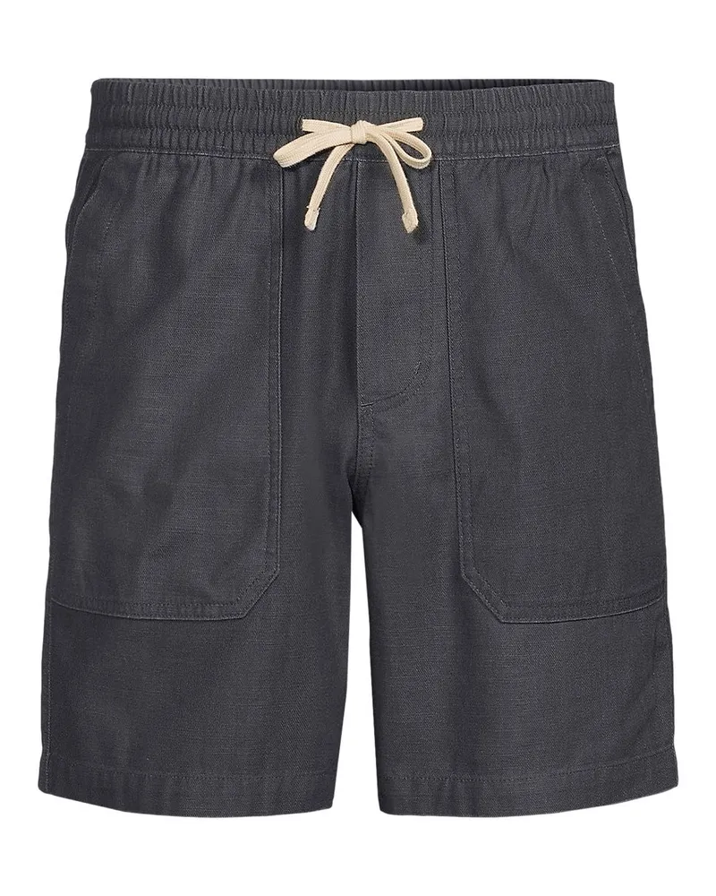 Lands' End Schlupf-Shorts, Herren, Größe regular, Grau, Baumwolle, by Grau