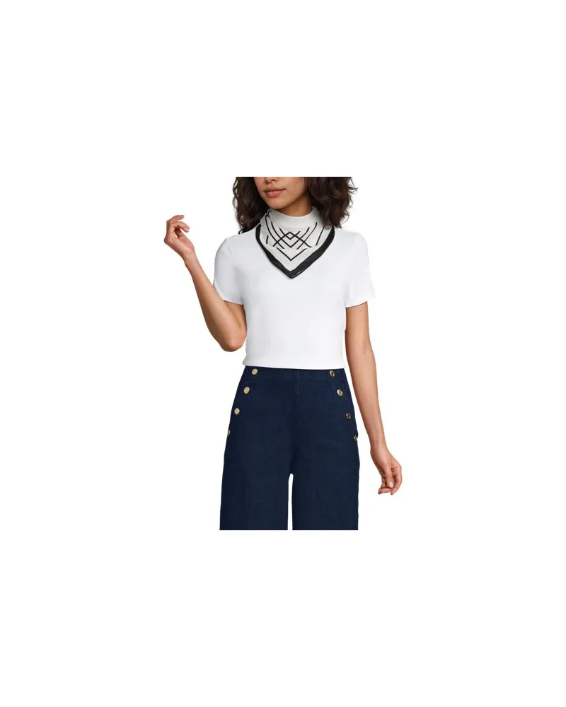 Lands' End Leichter Schal, Damen, Größe:null regular, Schwarz, Polyester, by Schwarz