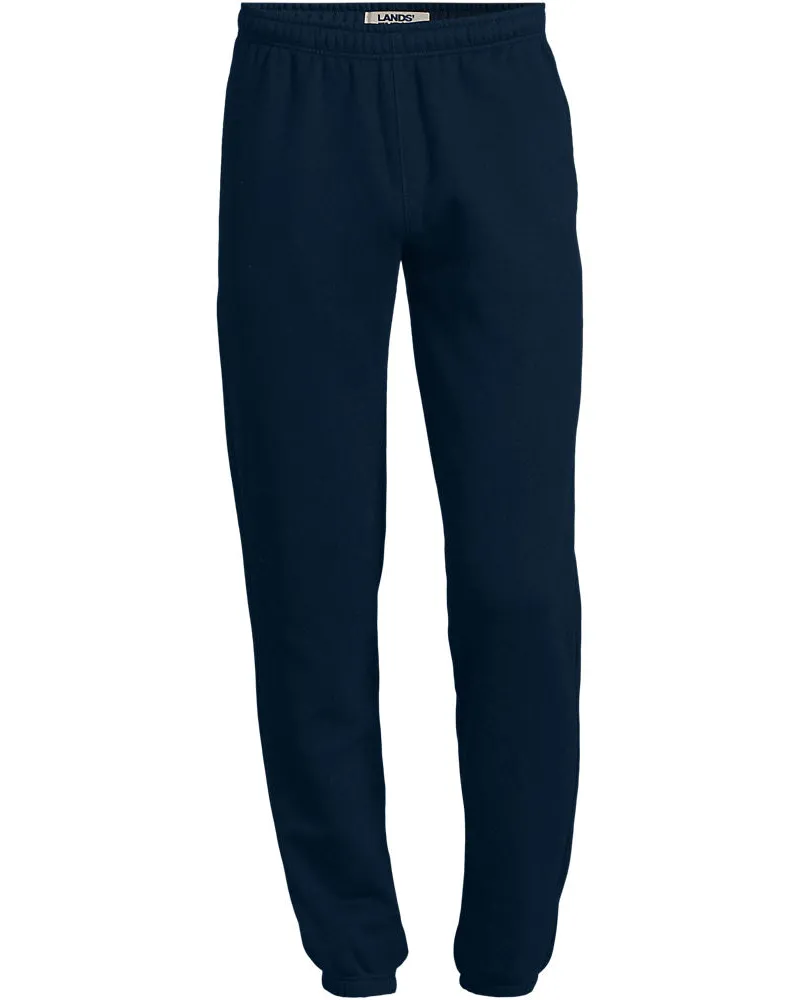Lands' End Serious Sweats Jogginghose, Herren, Größe regular, Blau, Baumwoll-Mischung/Polyester-Mischung, by Blau
