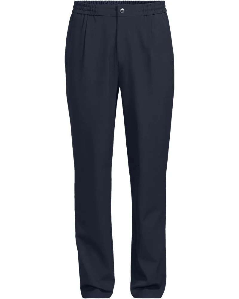 Lands' End Wool Touch Hose, Herren, Größe regular, Blau, Polyester/Viskose/Polyester-Mischung, by Blau