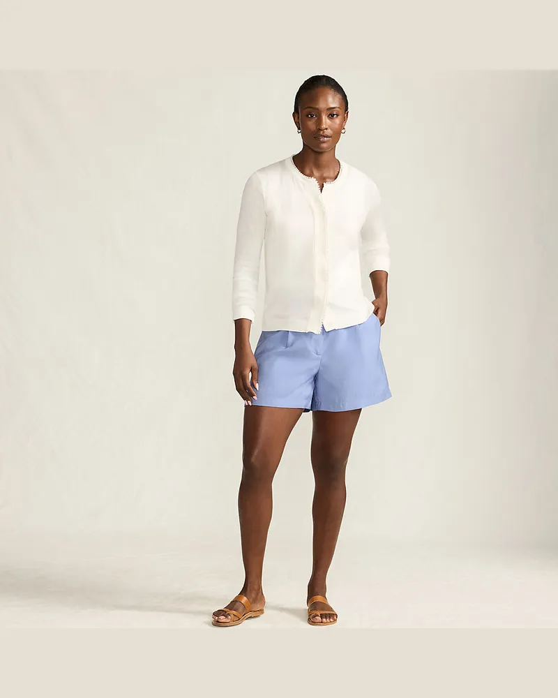 Lands' End Softe Shorts aus Modal-Mix, Damen, Größe regular, Blau, Polyester/Polyester-Mischung, by Blau