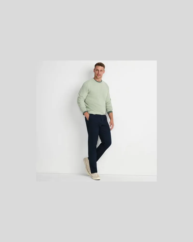 Lands' End Ultimativ-Chino in Wunschlänge, Straight Fit, Herren, Größe regular, Blau, Baumwolle/Elasthan/Polyester, by Blau