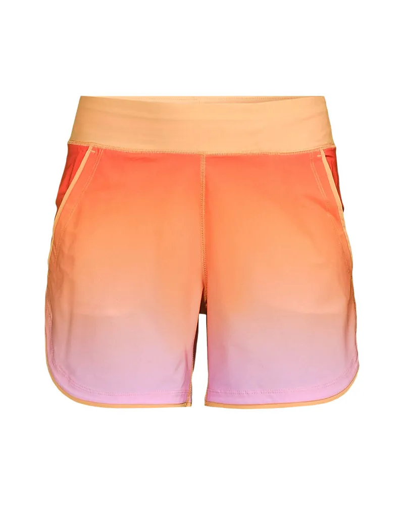 Lands' End Badeshorts, Damen, Größe plus, Orange, Nylon-Mischung, by Orange