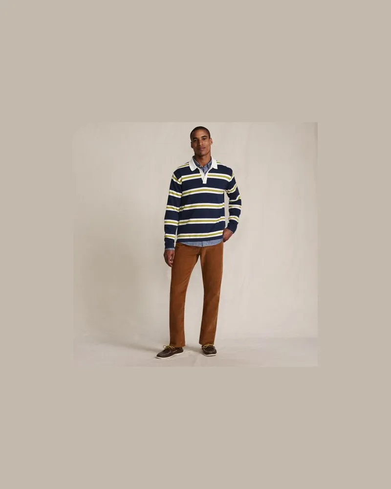 Lands' End Classic Fit Cordhose, Herren, Größe regular, Orange, Elasthan/Baumwoll-Mischung, by Orange