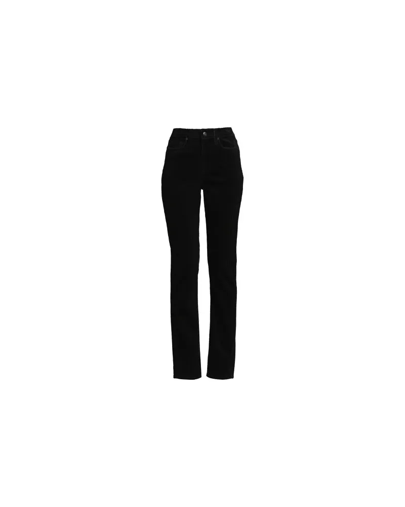 Lands' End High Waist Breitcordhose Straight Fit, Damen, Größe regular, Schwarz, by Schwarz