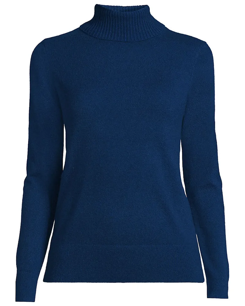 Lands' End Rollkragen-Pullover aus Kaschmir, Damen, Größe plus, Blau, Kaschmir, by Blau