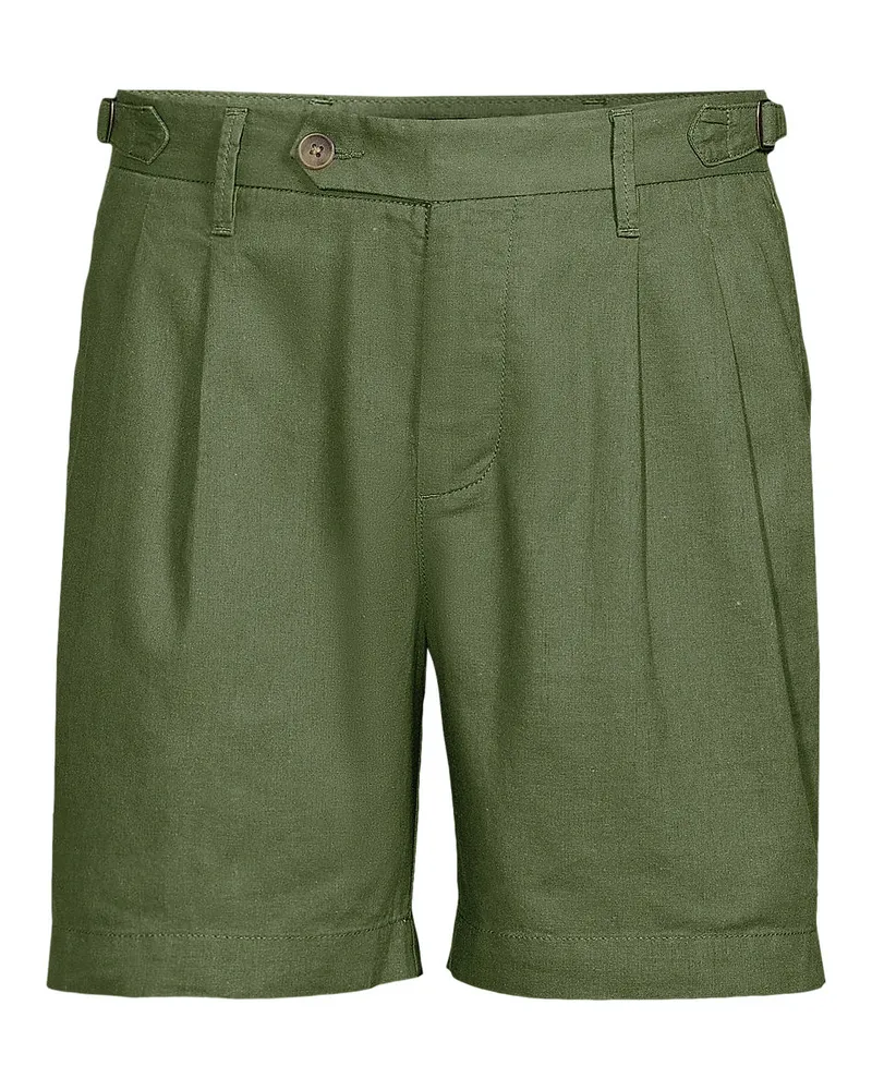 Lands' End Leinenmix-Shorts, Herren, Größe:60 regular, Grün, Leinen/Baumwoll-Mischung, by Grün