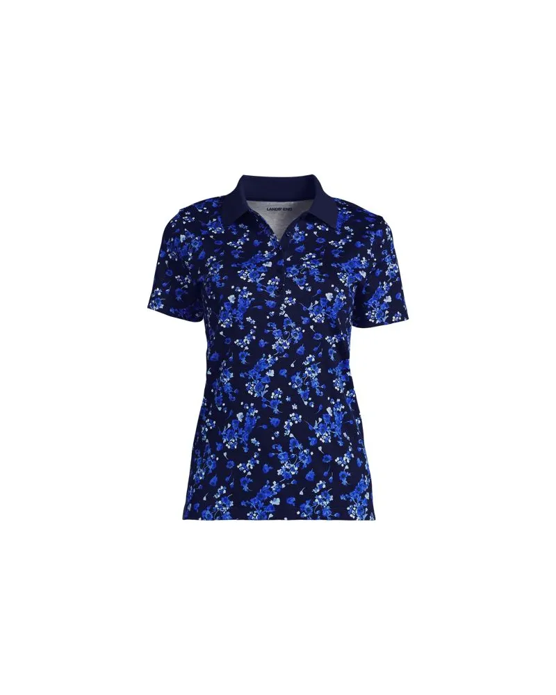 Lands' End Supima-Poloshirt, Damen, Größe plus, Blau, Baumwolle, by Blau