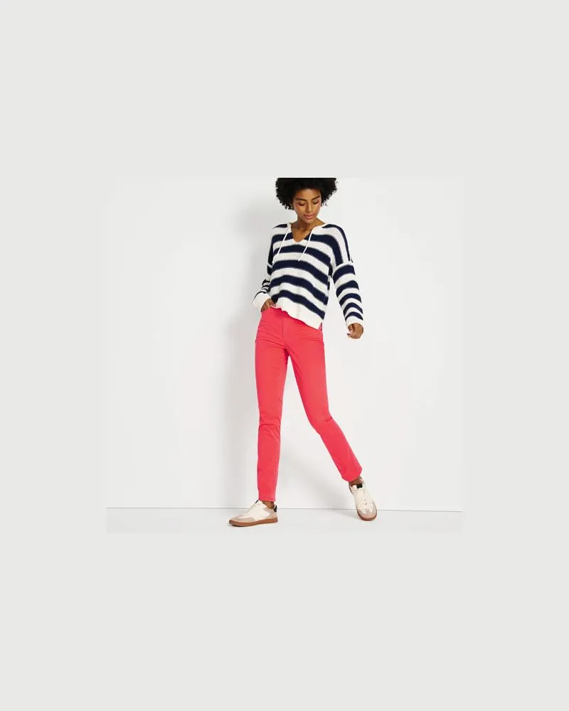 Lands' End Slim Fit Shaping-Chinos, Damen, Größe regular, Pink, Baumwolle, by Pink