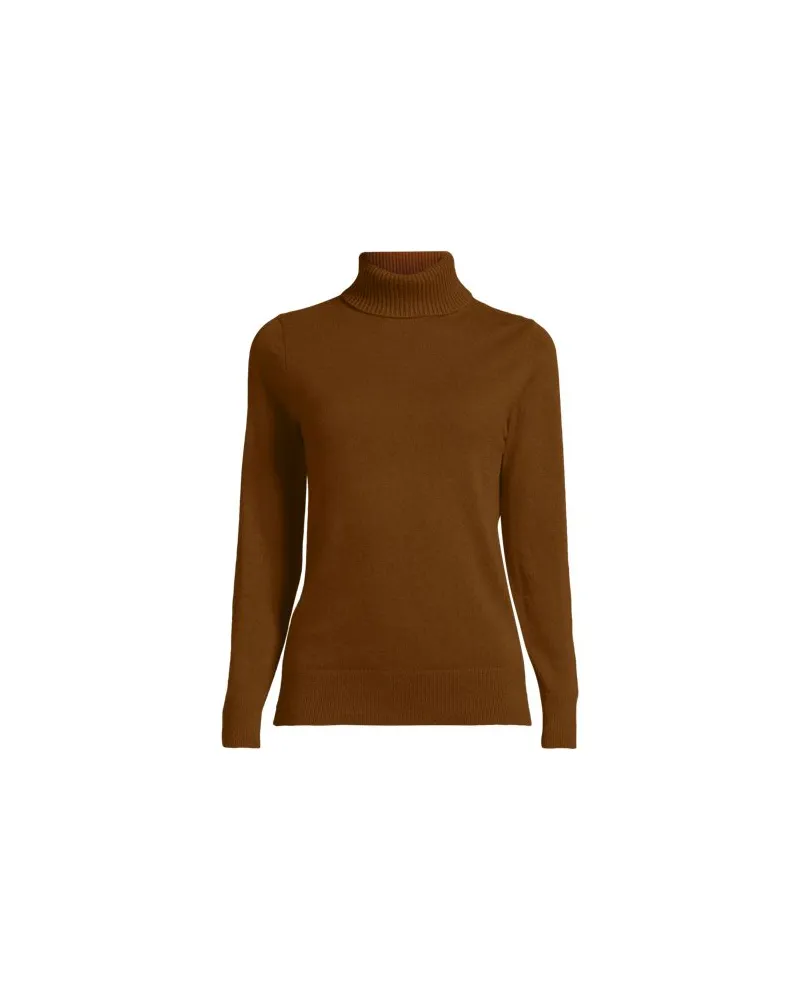 Lands' End Rollkragen-Pullover aus Kaschmir, Damen, Größe plus, Beige, Kaschmir, by Beige