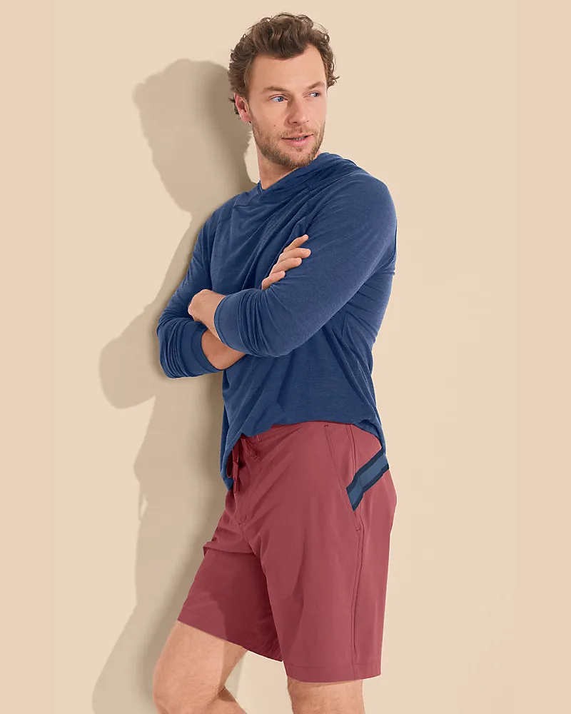 Lands' End Schnelltrocknende Boardshorts, Herren, Größe:48-50 regular, Braun, Elasthan/Polyester-Mischung, by Braun