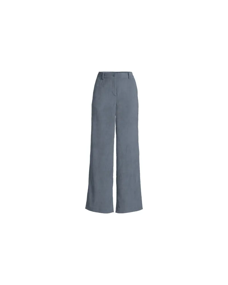 Lands' End Stretchcord-Hose mit weitem Bein, Damen, Größe regular, Grau, by Grau