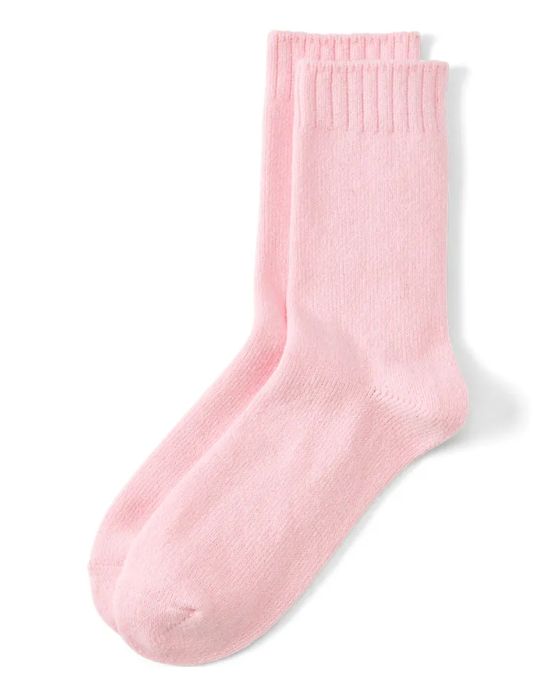 Lands' End CashTouch Socken, Damen, Größe:null regular, Pink, by Pink