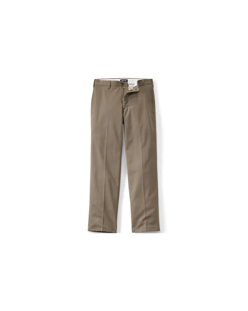 Lands' End CLASSIC COMFORT. Bügelleichte Chino, Herren, Größe regular, Beige, Baumwolle, by Beige