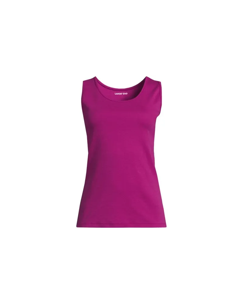 Lands' End Baumwoll-Top, Damen, Größe plus, Pink, Baumwolle, by Pink