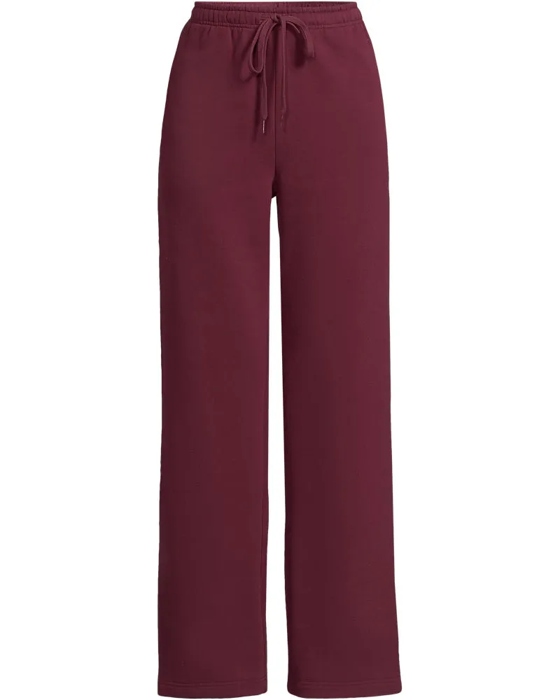 Lands' End Jogginghose mit geradem Bein SERIOUS SWEATS, Damen, Größe plus, Rot, Baumwoll-Mischung/Polyester-Mischung, by Rot