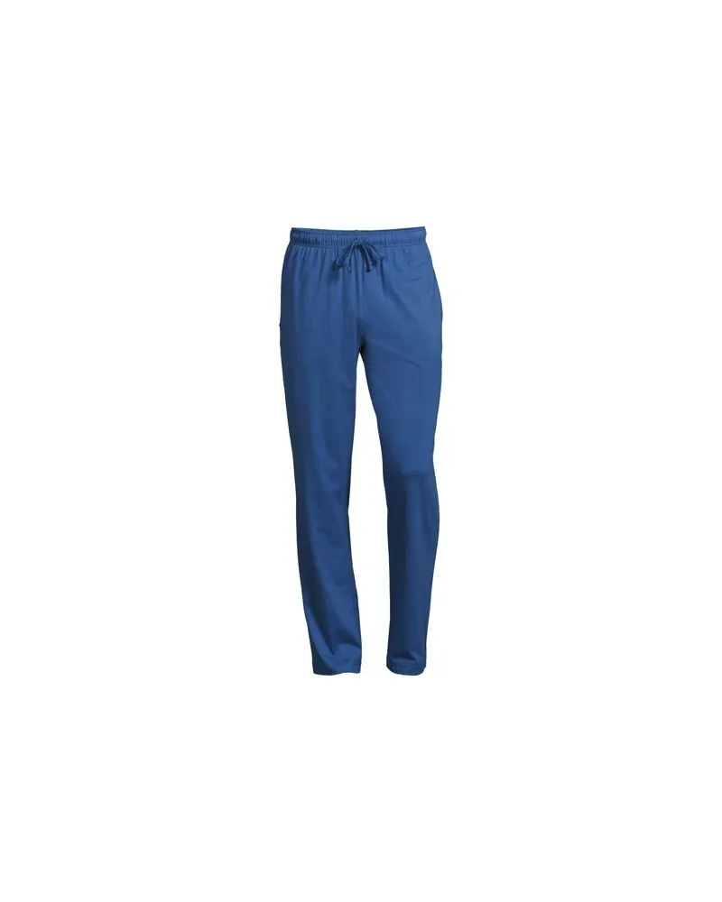 Lands' End Jersey-Pyjamahose, Herren, Größe:60 regular, Blau, Baumwolle, by Blau