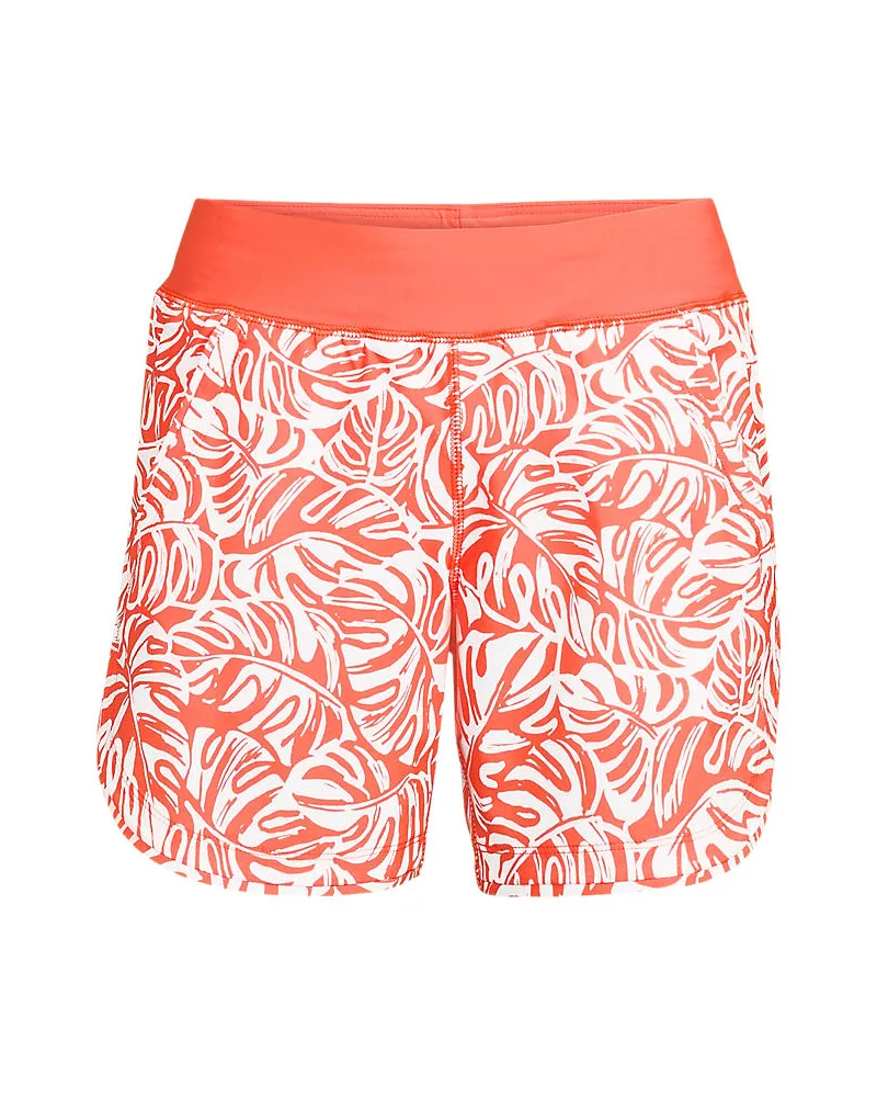 Lands' End Badeshorts, Damen, Größe plus, Orange, Nylon-Mischung, by Orange