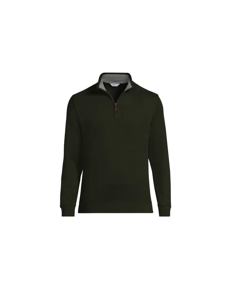 Lands' End Reißverschluss-Pullover aus Bedford-Ripp, Herren, Größe:56-58 tall, Braun, Baumwolle, by Braun