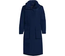 Wasserdichter Isolierter Stadion-Kapuzenmantel Squall, Damen, Größe plus, Blau, Nylon, by