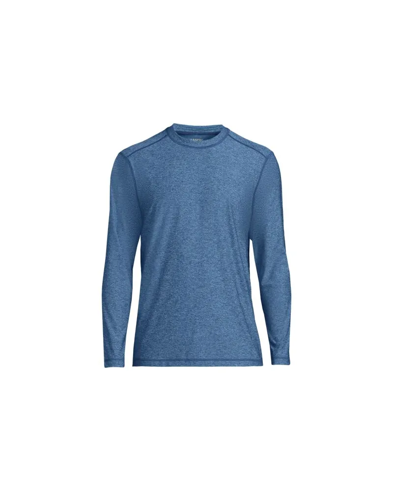 Lands' End Langarm-Badeshirt, Herren, Größe:60 regular, Blau, by Blau