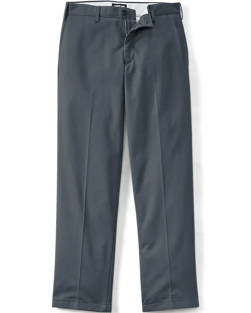 Lands' End CLASSIC FIT Bügelleichte Chino, Herren, Größe regular, Grau, Baumwolle, by Grau