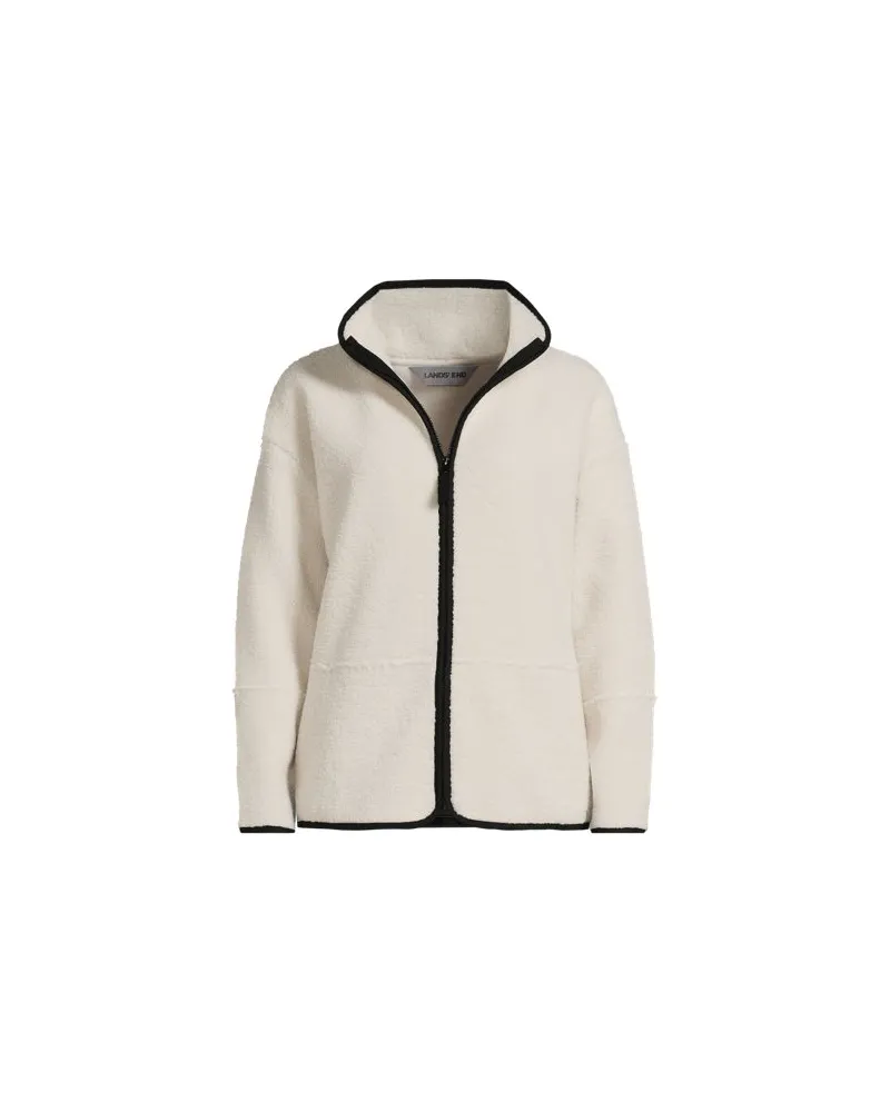 Lands' End Teddy-Jacke, Damen, Größe:32-34 regular, Weiß, Polyester, by Weiß