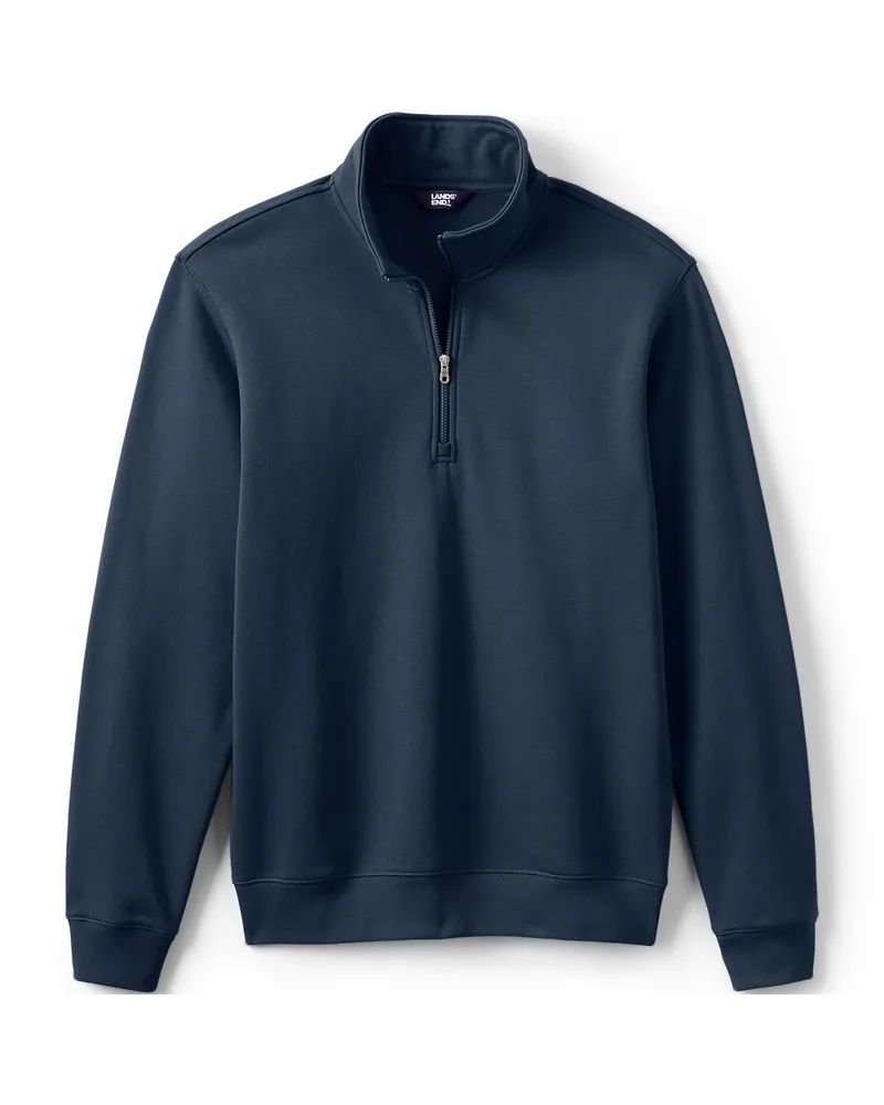 Lands' End Sweatshirt mit Reißverschluss, Herren, Größe regular, Blau, by Blau