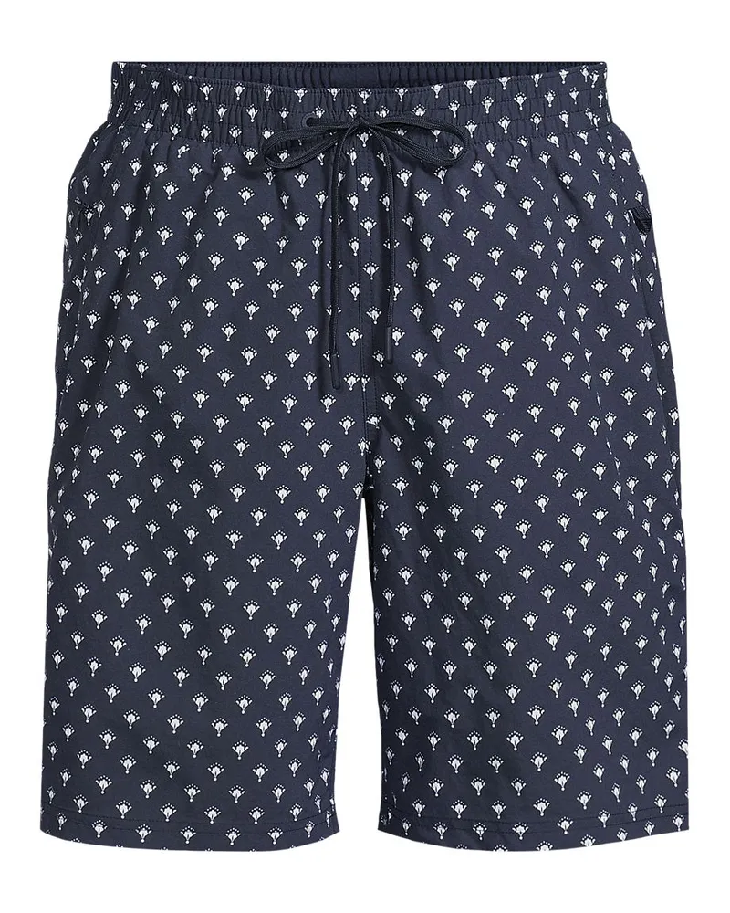 Lands' End Badeshorts mit Hydroliner, 23 cm, Herren, Größe regular, Blau, by Blau