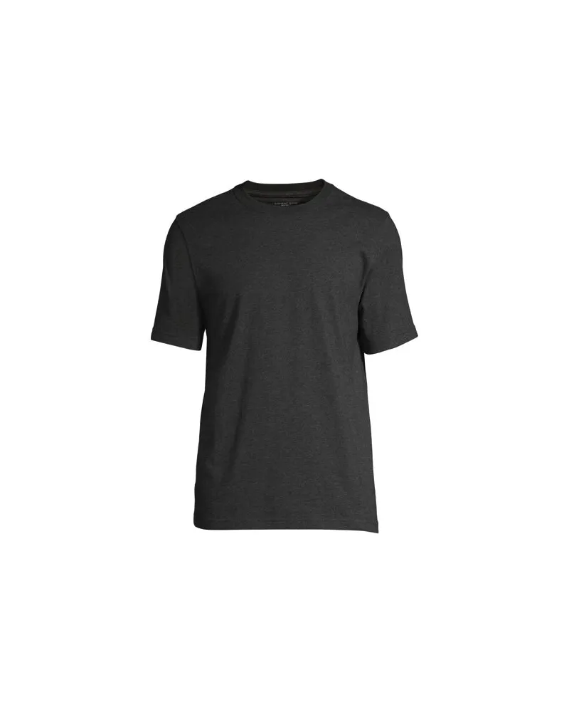 Lands' End Super-T Kurzarm-Shirt, Classic Fit, Herren, Größe:56-58 tall, Schwarz, Baumwolle, by Schwarz