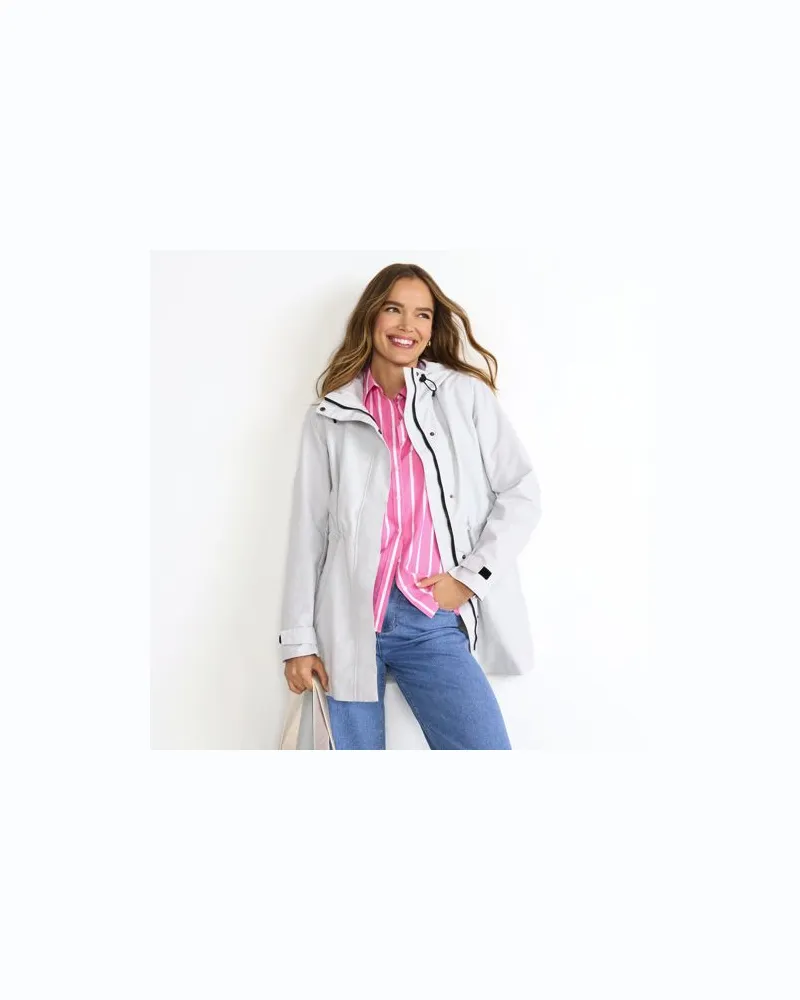 Lands' End Squall Regenmantel, Damen, Größe:44-46 regular, Blau, Nylon, by Blau