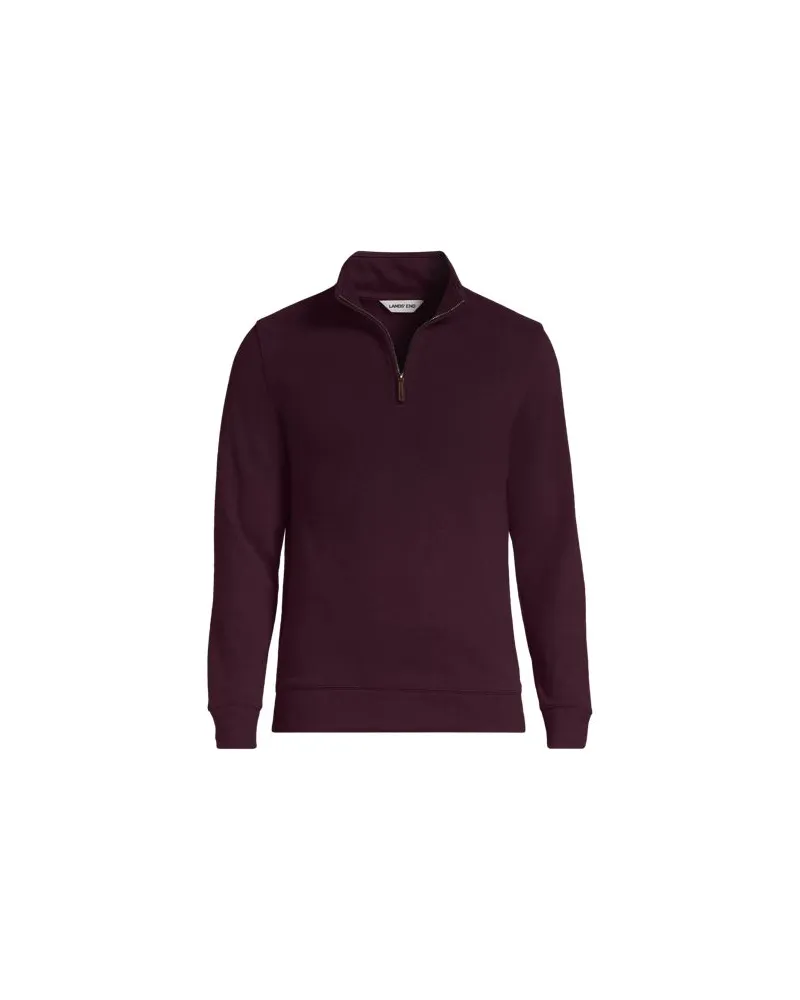 Lands' End Zipper-Pullover aus Bedford-Ripp, Herren, Größe:52-54 tall, Rot, Baumwolle, by Rot