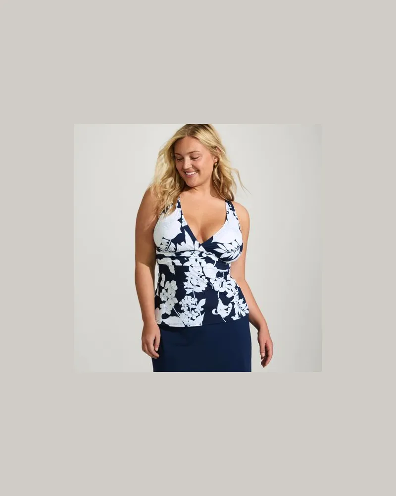 Lands' End Tankinitop mit V-Ausschnitt, Damen, Größe plus, Sonstige, Nylon-Mischung, by Sonstige