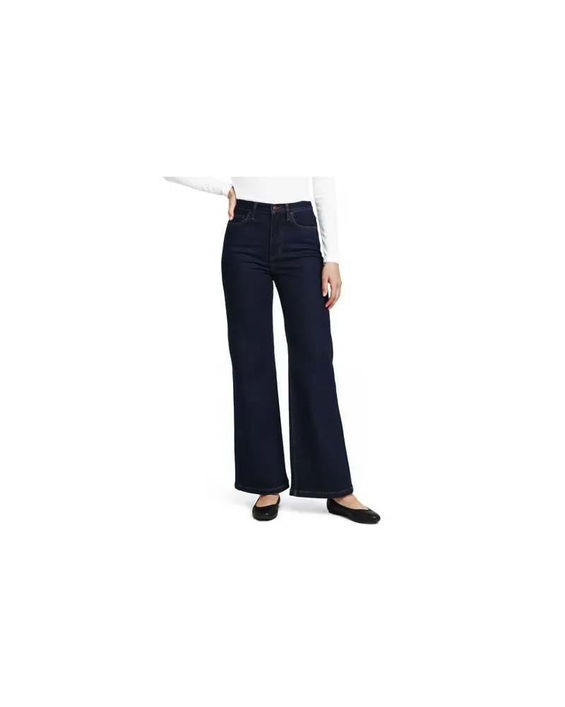 Lands' End Recover Jeans High Waist mit weitem Bein, Damen, Größe regular, Blau, by Blau