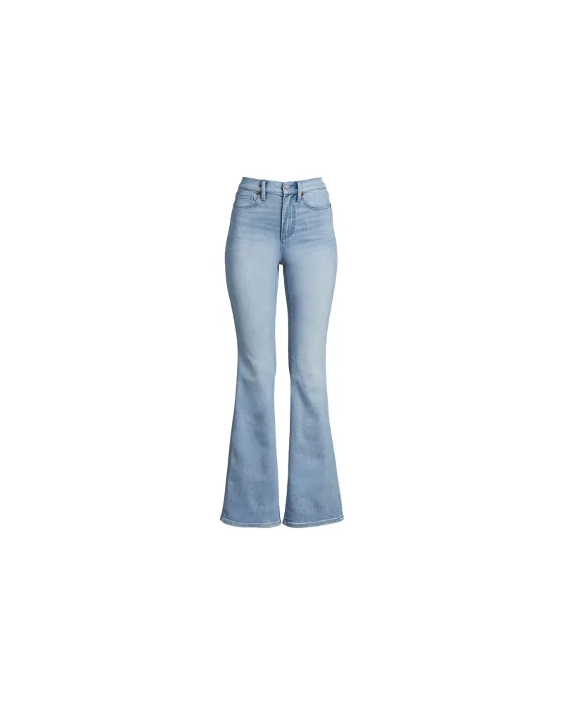 Lands' End Skinny Fit Recover Schlagjeans High Waist, Damen, Größe plus, Blau, Baumwolle/Elasthan/Polyester, by Blau